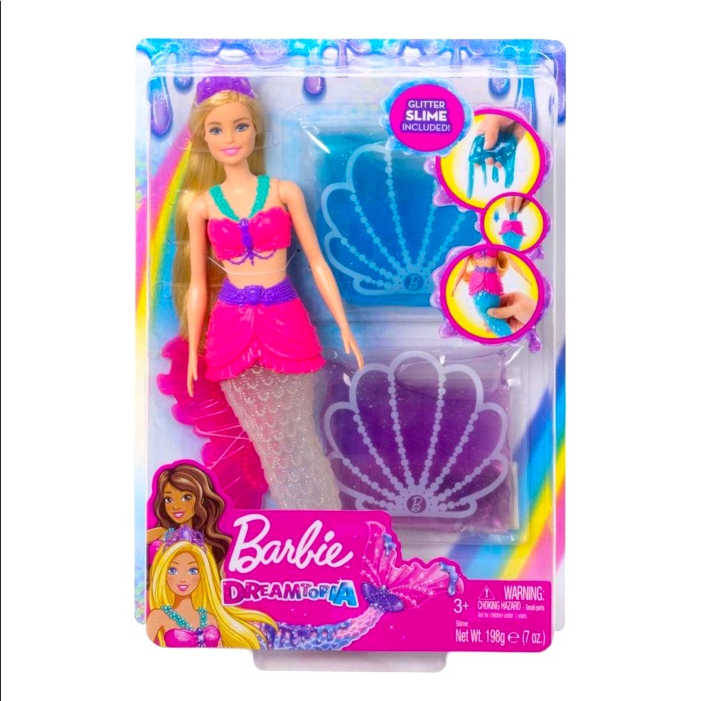 NWT Barbie Dreamtopia Slime Mermaid Doll